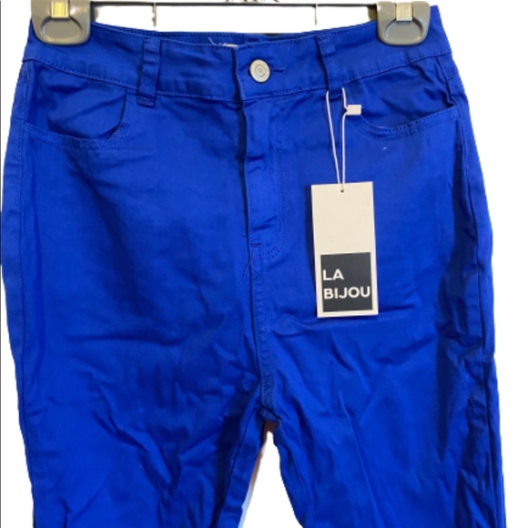 NWT Strike A Pose Stacked Jeans - Royal - Picture 5 of 7